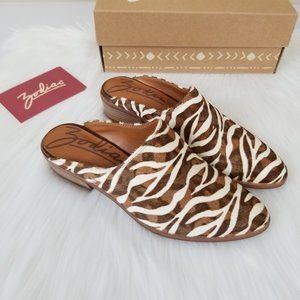 Zodiac Quartz Mule Zebra Size 7.5 M New